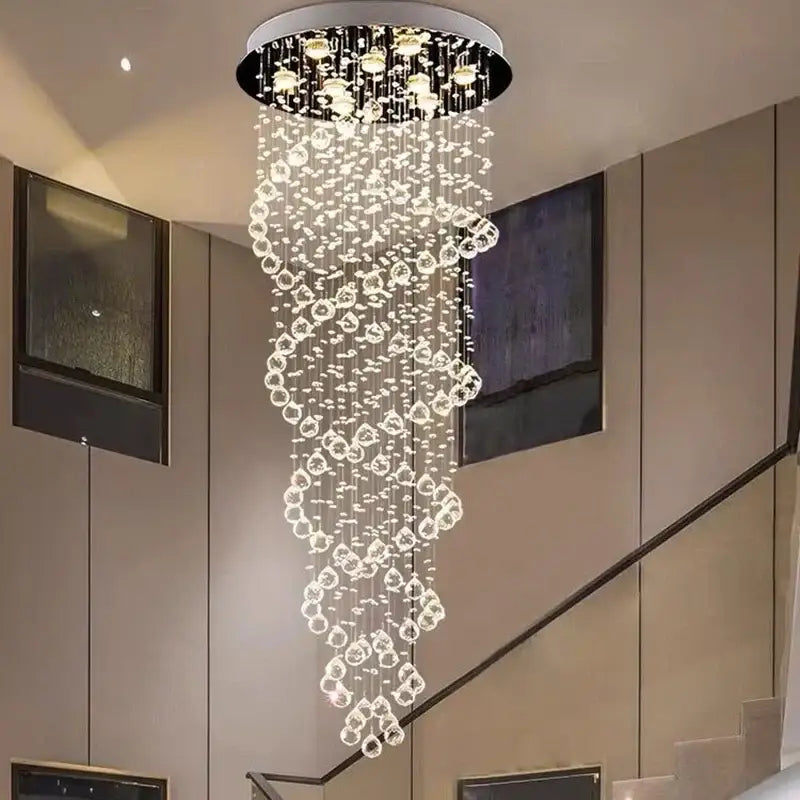 Modern crystal decorbites led chandelier for bedroom staircase lighting