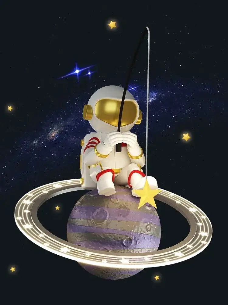 Modern whimsical starry led chandelier for bedroom with remote control