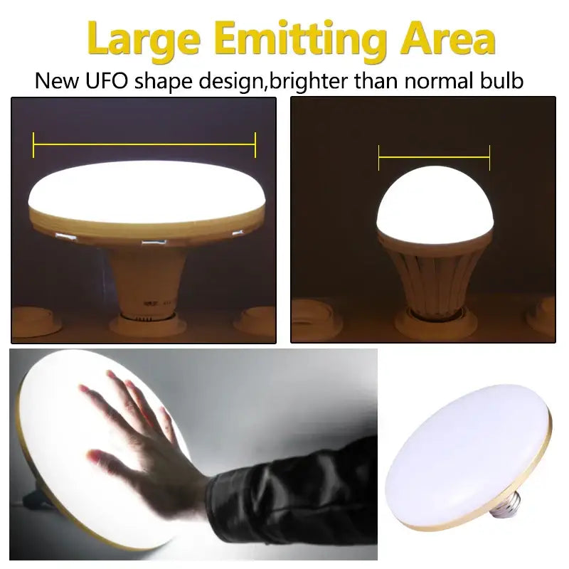 Modern white ufo led ceiling lamp living room 60w bulb