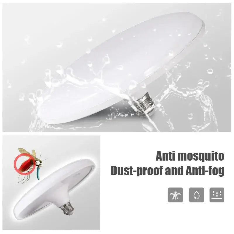 Modern white ufo led ceiling lamp living room 60w bulb