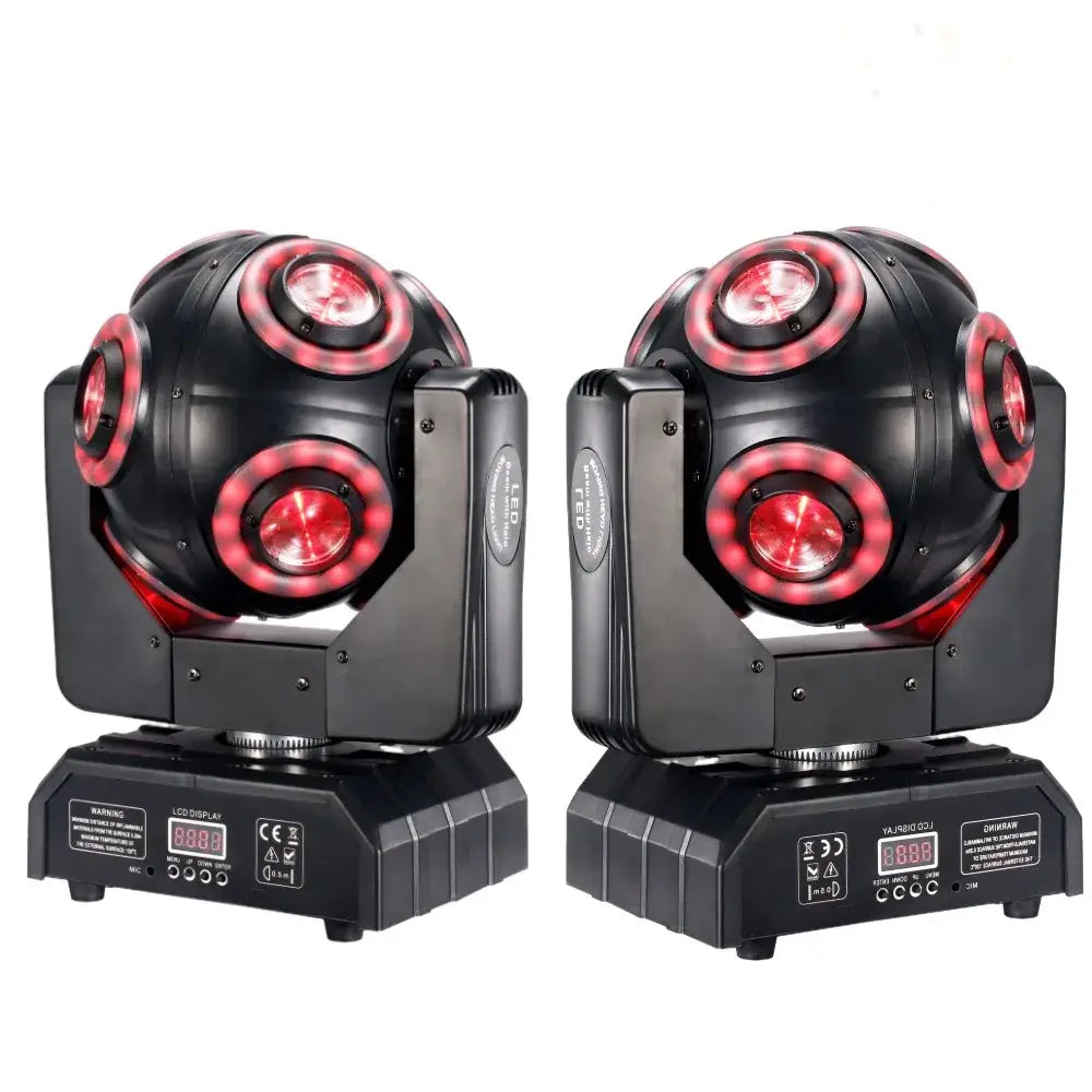 Black led moving head beam light with rgbw halo for dj stage room