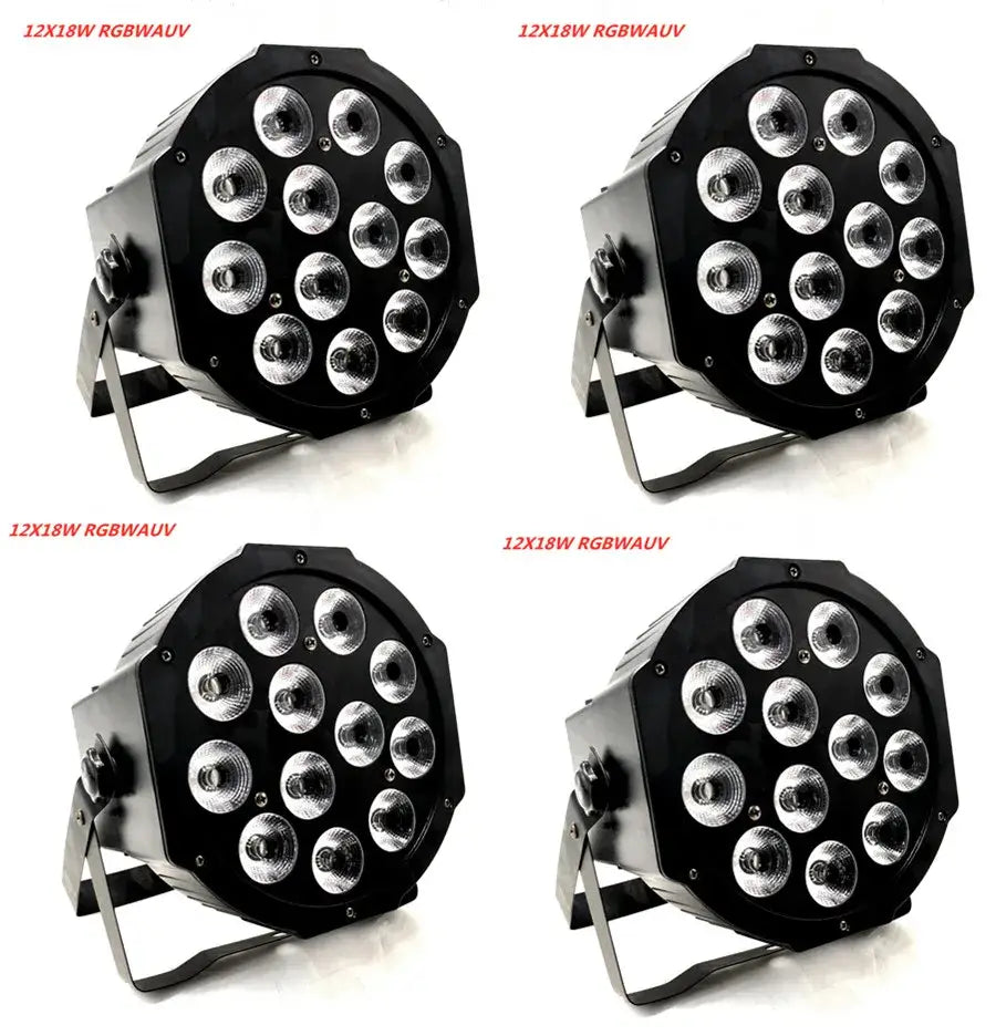 Black octagonal led par 12x18w stage light for party room