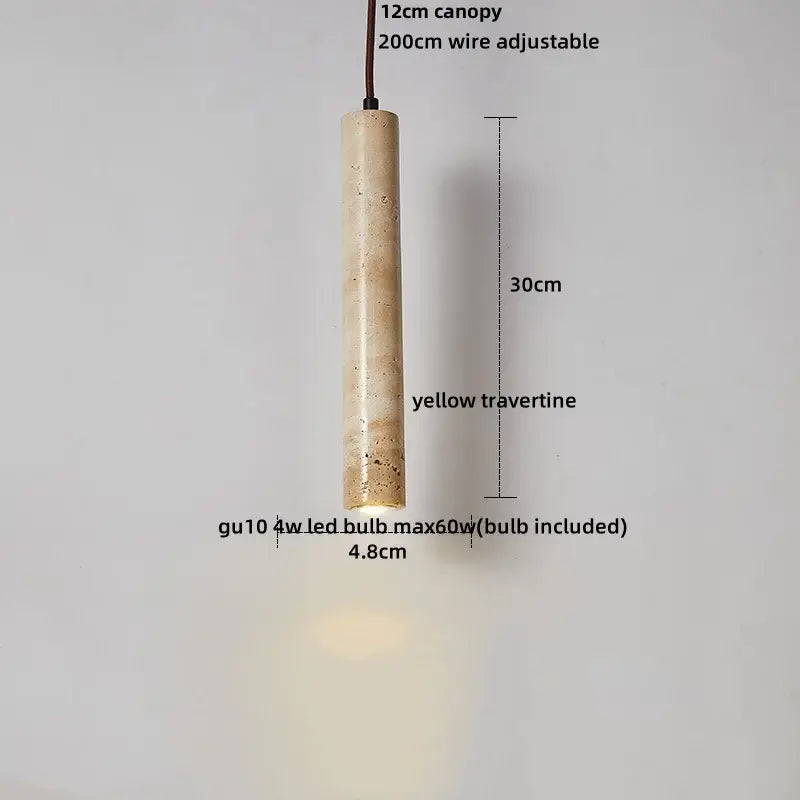 Beige stone and dark wood planet led pendant light bedroom