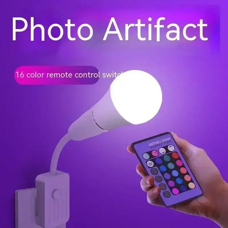 Dimmable led rgb smart bulb with remote – bedroom mood light