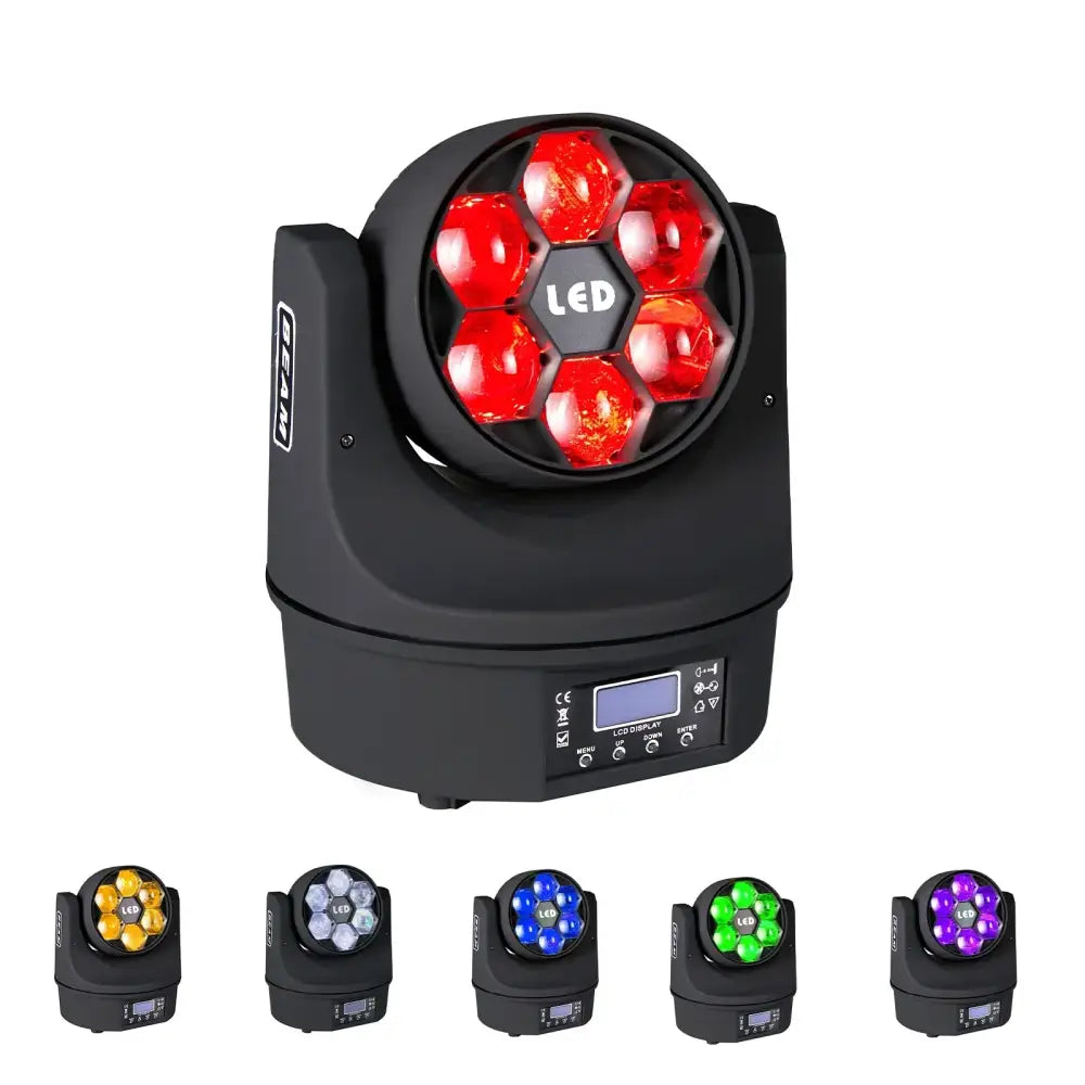 Black six bees eyes led rgbw stage lighting for dj clubs