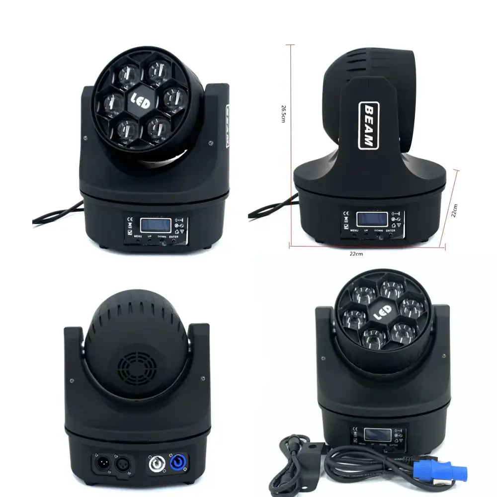 Black six bees eyes led rgbw stage lighting for dj clubs