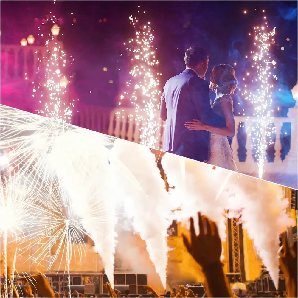 Modern black led smoke spray flower machine stage event equipment