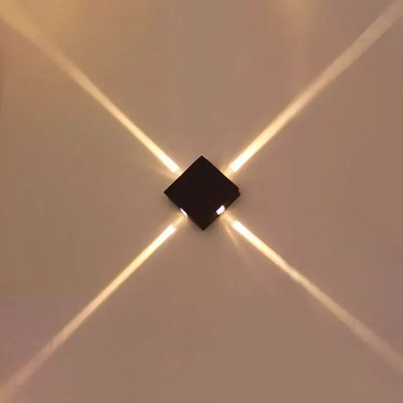 Modern geometric led star wall light for bar and corridor decor