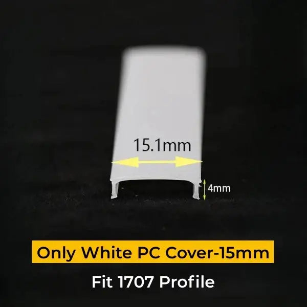 Black pc & silicone led strip channel diffuser for living room light