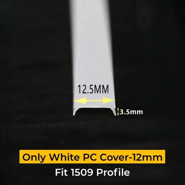 Black pc & silicone led strip channel diffuser for living room light