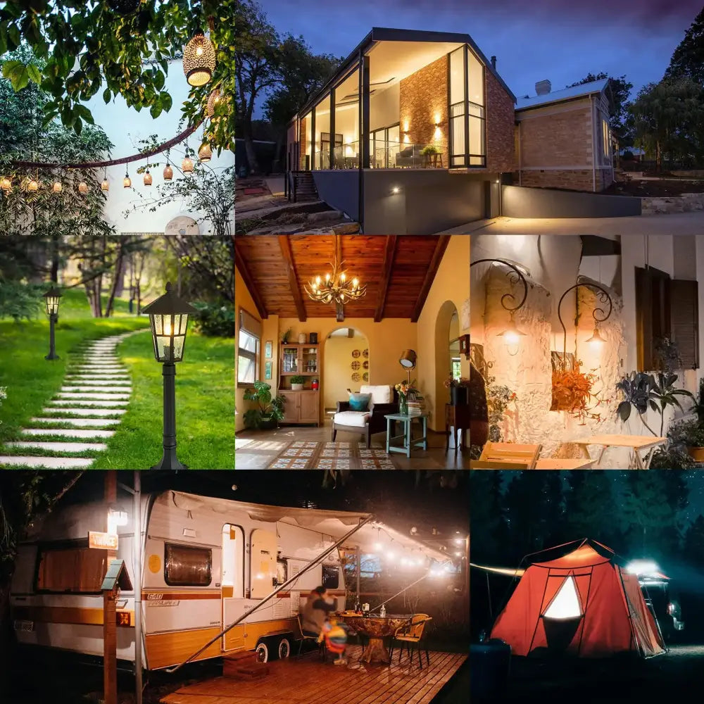 Warm white low voltage 12v led filament g40 bulb outdoor patio light