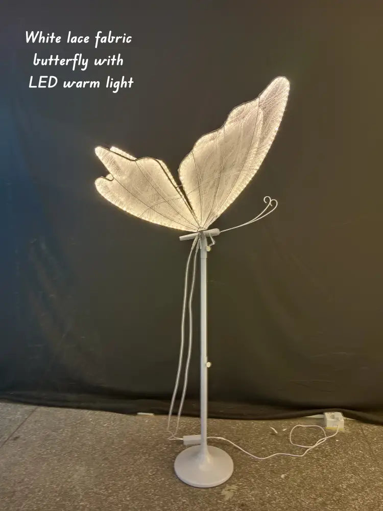 Blue & yellow decorbites luminescent butterfly floor lamp stage decor