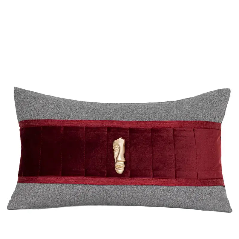 Black textured luxe linen blend cushion covers living room decor