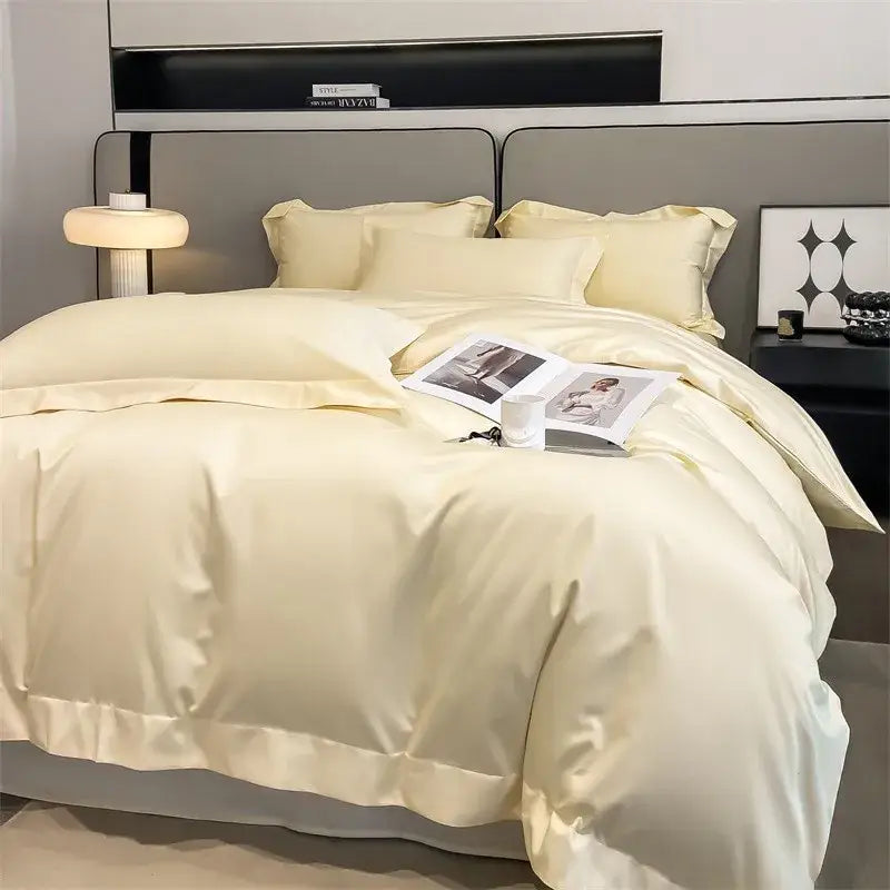Slate blue egyptian cotton duvet cover set bedroom bedding