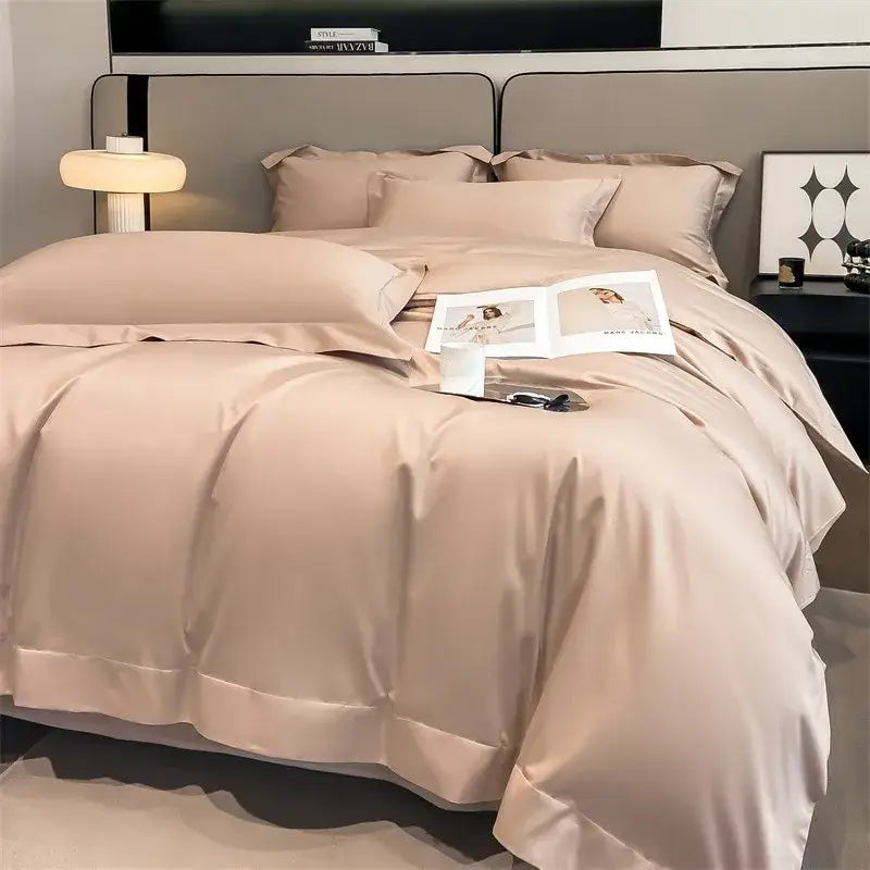 Sage green satin 1000tc duvet cover bedroom bedding set