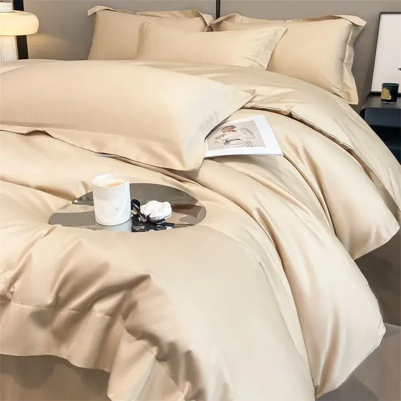 Sage green satin 1000tc duvet cover bedroom bedding set