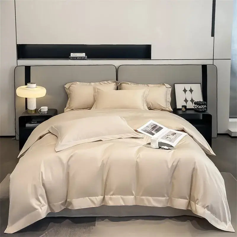 Sage green satin 1000tc duvet cover bedroom bedding set