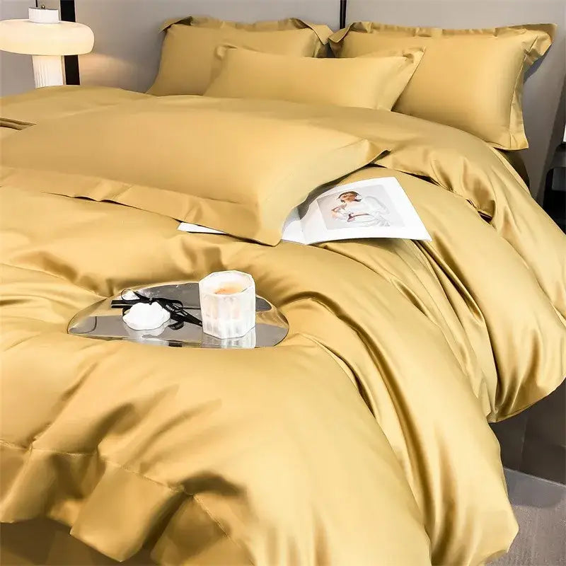 Sage green satin 1000tc duvet cover bedroom bedding set