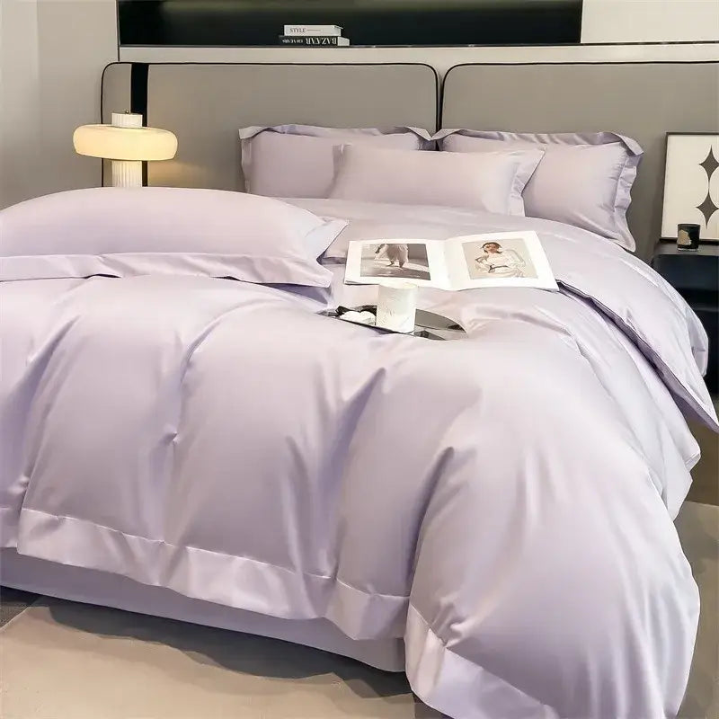 Sage green satin 1000tc duvet cover bedroom bedding set