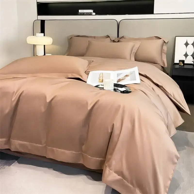Sage green satin 1000tc duvet cover bedroom bedding set