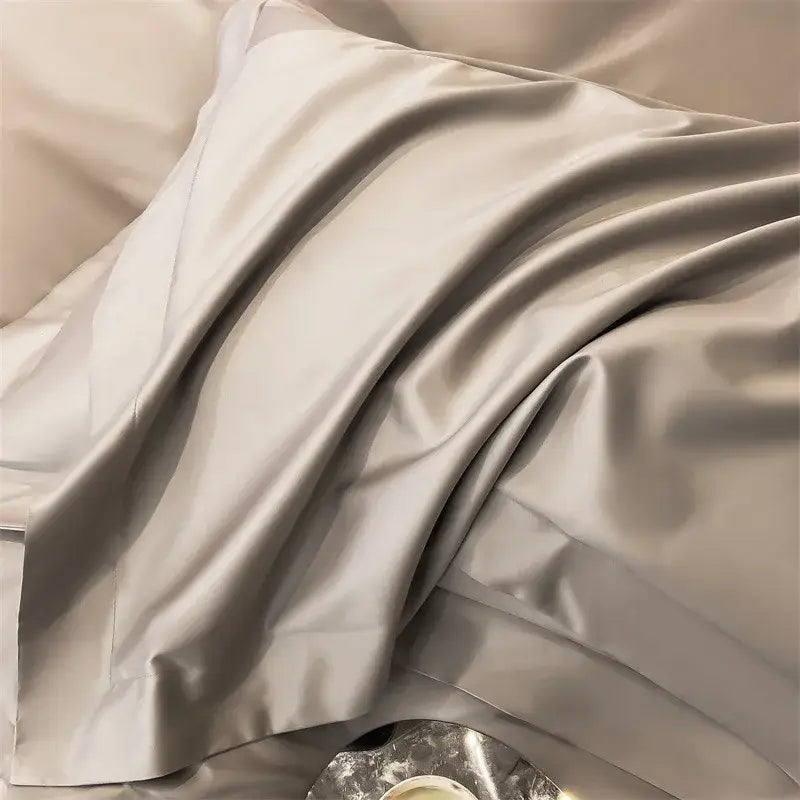 Sage green satin 1000tc duvet cover bedroom bedding set