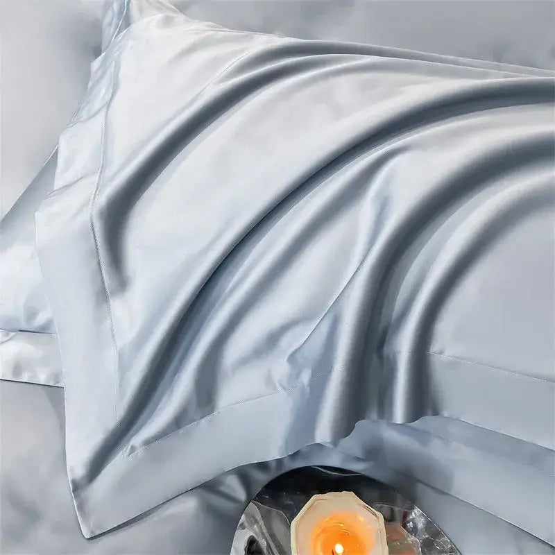 Sage green satin 1000tc duvet cover bedroom bedding set