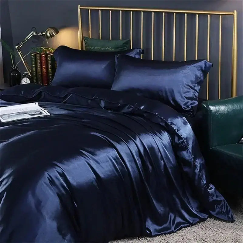 Luxurious pink mulberry silk bedding set for bedroom comfort