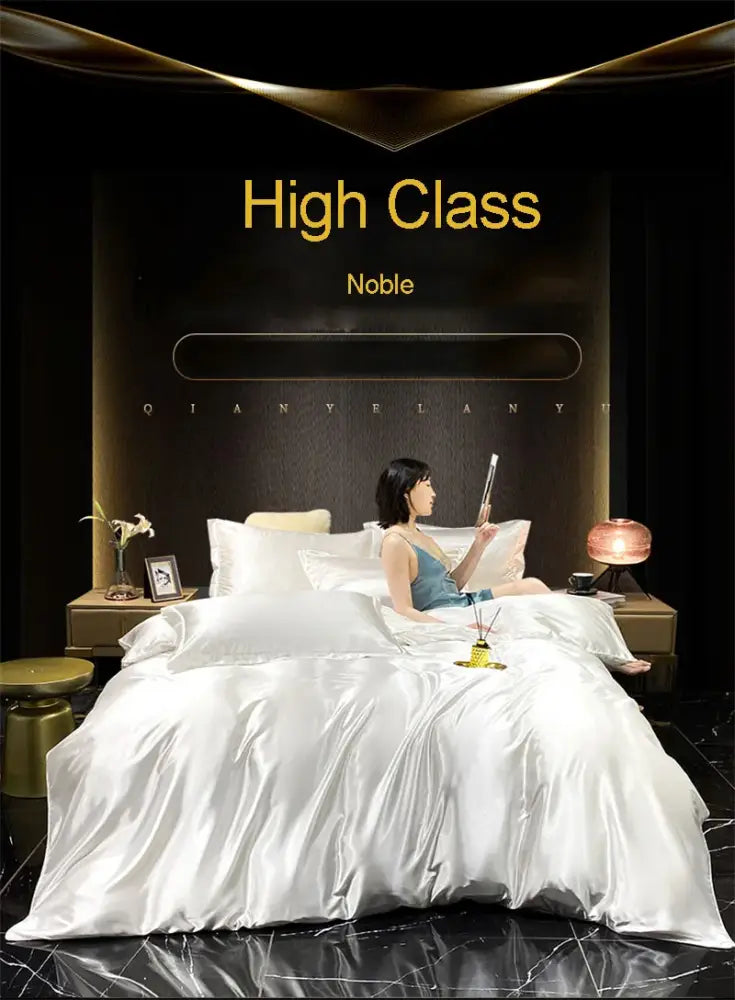 Luxurious burgundy mulberry silk bedding set bedroom sheets