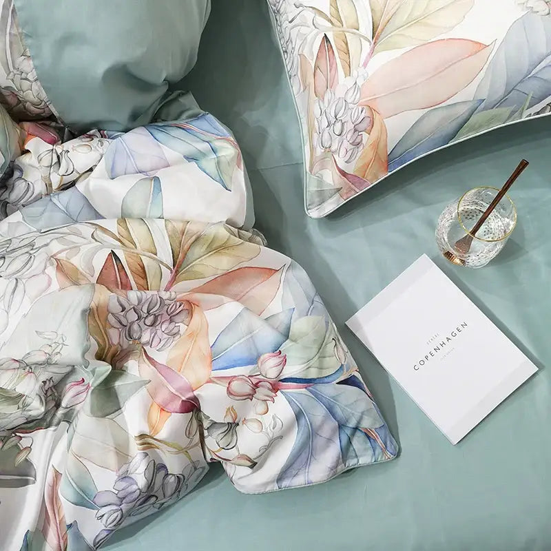 Pastel marine egyptian cotton duvet cover – bedroom bedding set