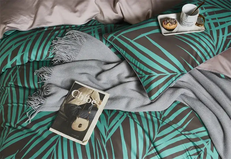 Pastel marine egyptian cotton duvet cover set bedroom bedding