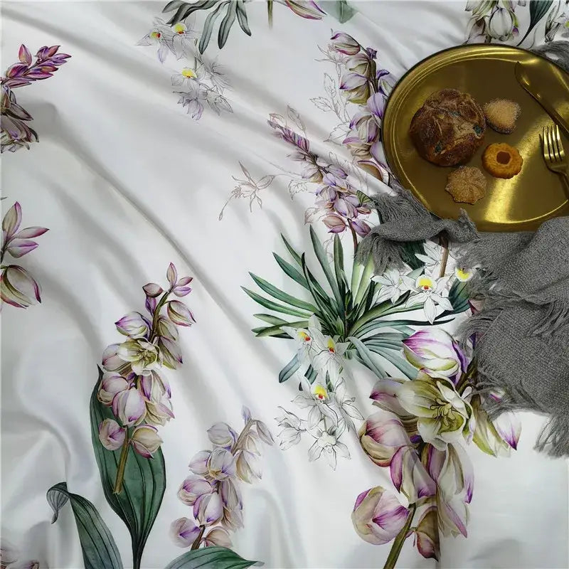 Pastel marine egyptian cotton duvet cover set bedroom bedding