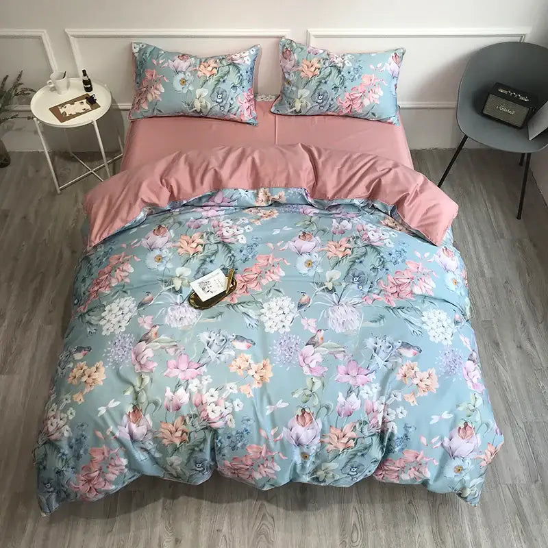Luxury paisley egyptian cotton duvet cover bedroom bedding set