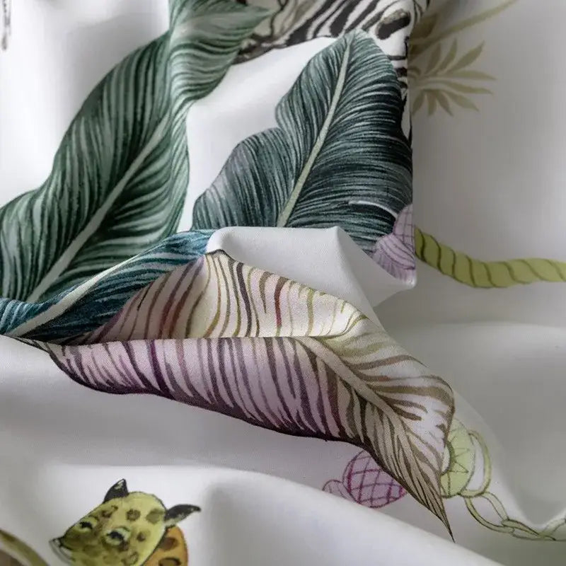 Luxury gold and gray paisley egyptian cotton duvet cover bedroom set