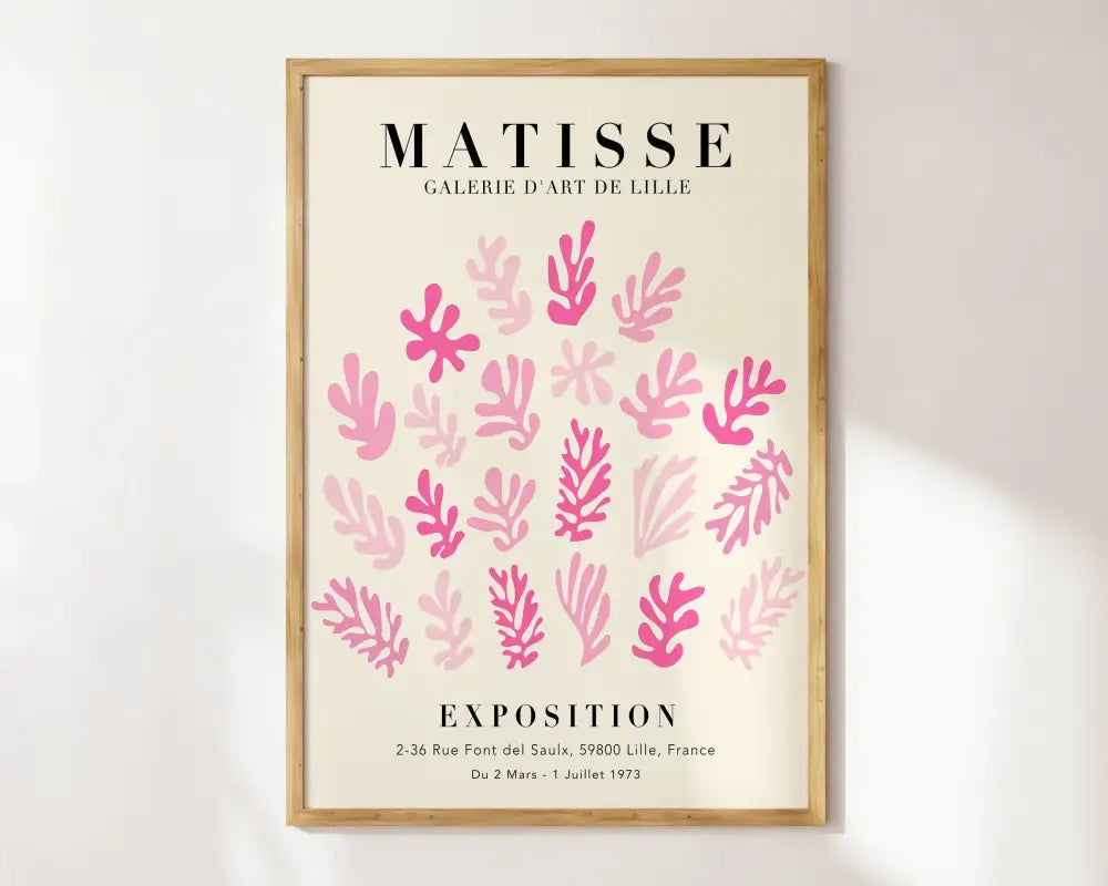 Vibrant matisse floral art framed canvas bedroom wall decor