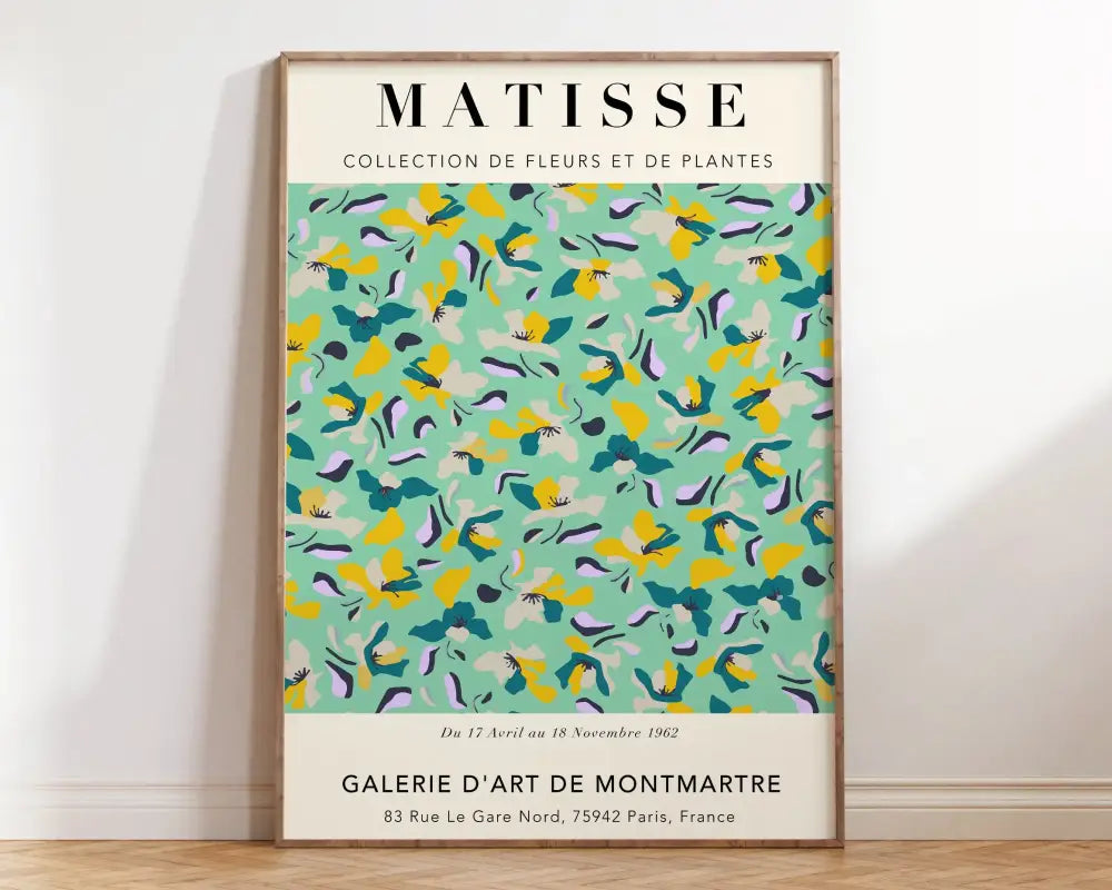 Matisse floral canvas pink and orange seated figure bedroom art