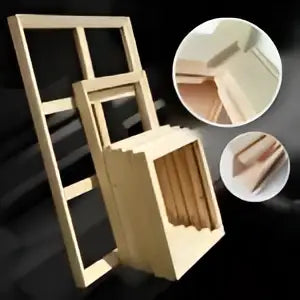 Vintage orange bauhaus canvas print living room white modernism art