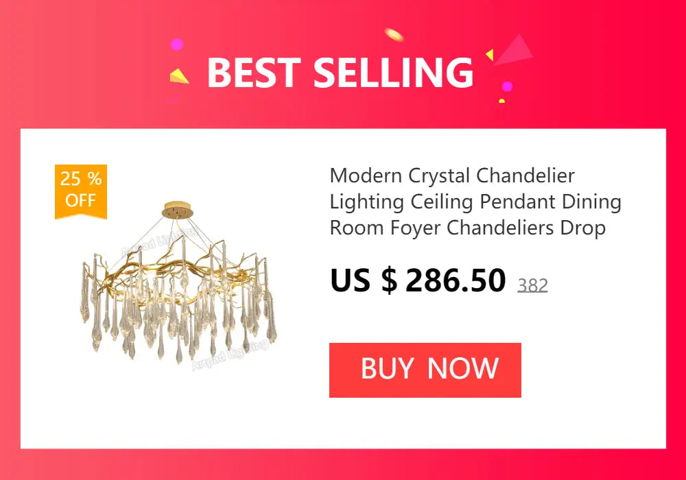 Modern chrome crystal chandelier dining room raindrop pendant light