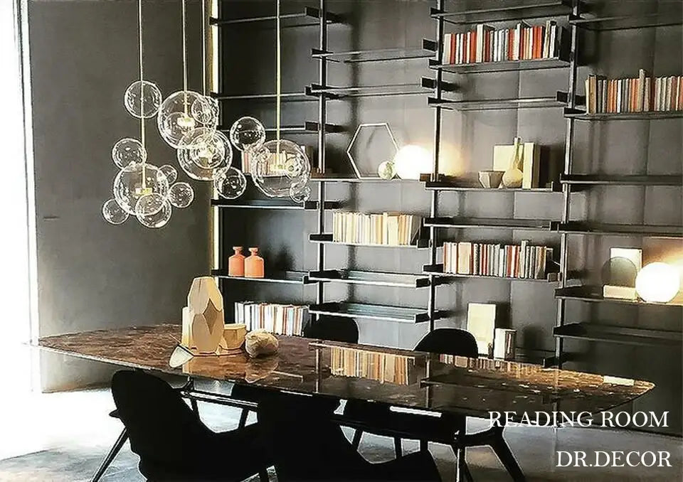 Modern minimalist led bubble chandelier dining room pendant light