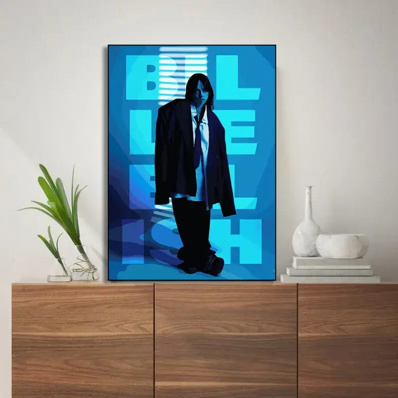 Modern singer b-billies print canvas wall art bedroom decor