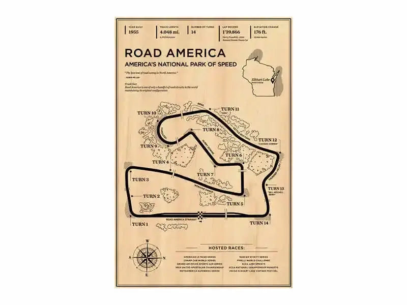 Vintage beige monaco grand prix track poster living room wall art