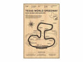 Vintage monaco grand prix racing poster texas speed way office art