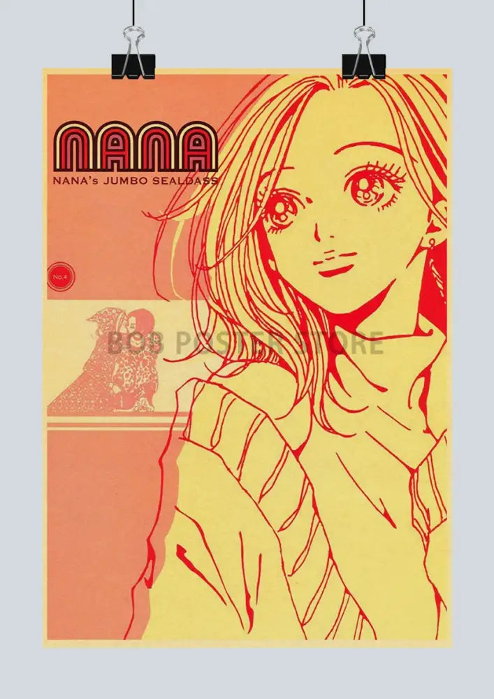 Retro sepia nana anime poster set bedroom wall decor