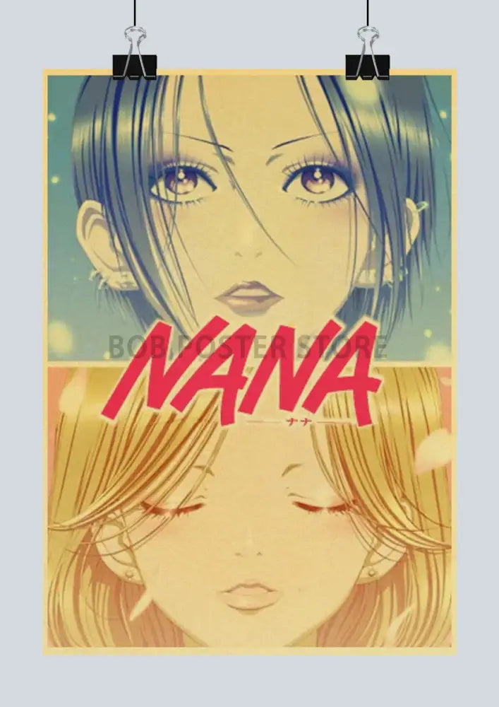 Nana anime retro poster set bedroom vintage wall art
