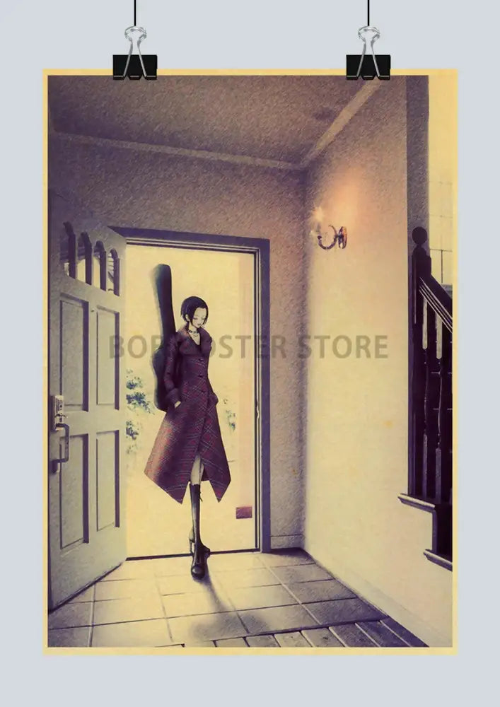 Retro nana anime poster set bedroom wall decor
