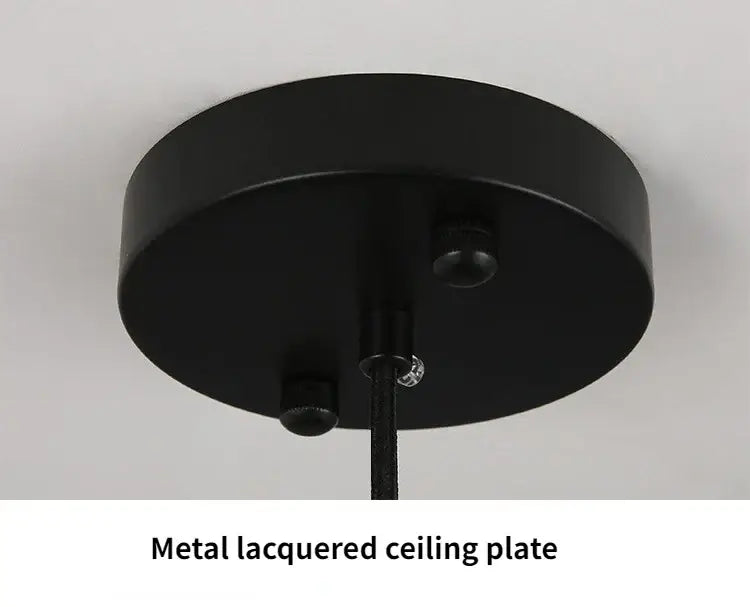 Modern red u shape led ceiling chandelier living room pendant light