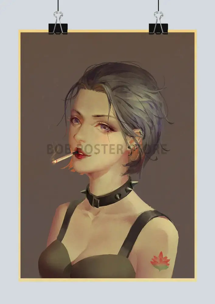Stylized japan anime nana framed poster bedroom wall art