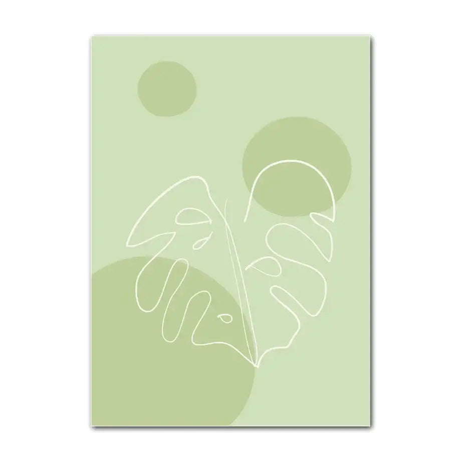 Pastel pink gradient heart wall art poster bedroom canvas print