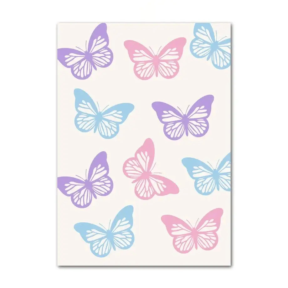 Danish pastel mykonos eye wall art blue and pink bedroom poster