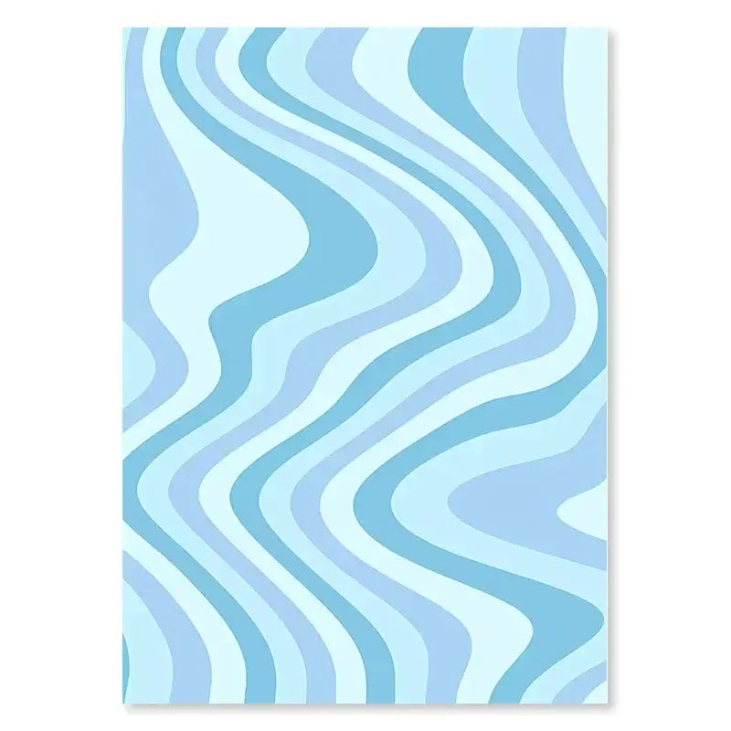 Pastel blue think happy thoughts smiley flower wall art bedroom