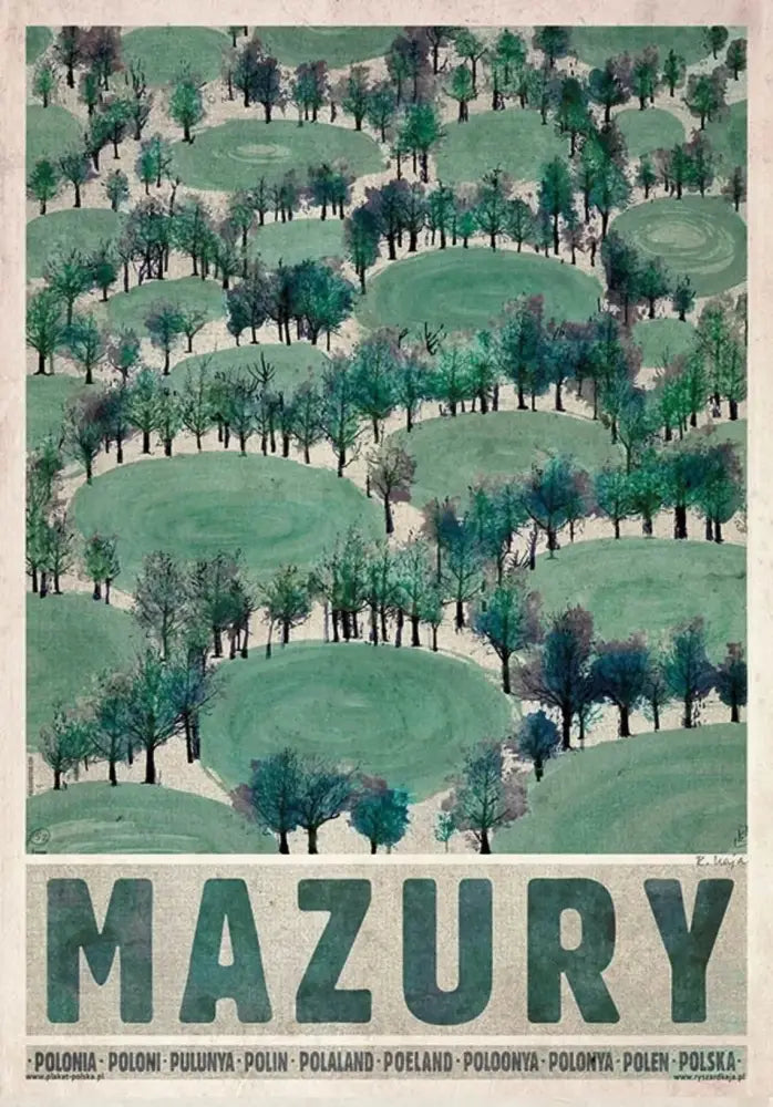 Vintage tarnowskie gory poland city poster living room canvas art